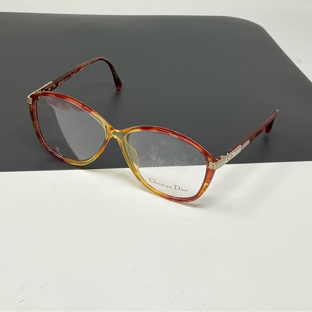VINTAGE CHRISTIAN DIOR big Eyeglasses Frame 80'S 2531 32 GOLD Germany big 60mm